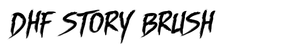 DHF Story Brush font preview
